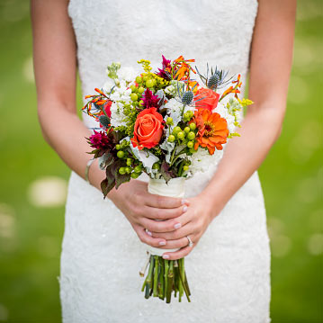 Bride Holding Bouquet